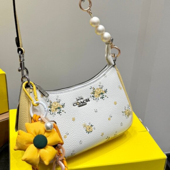 NWT Coach Teri series 24 shoulder bag with Charm - Picture 1 of 9